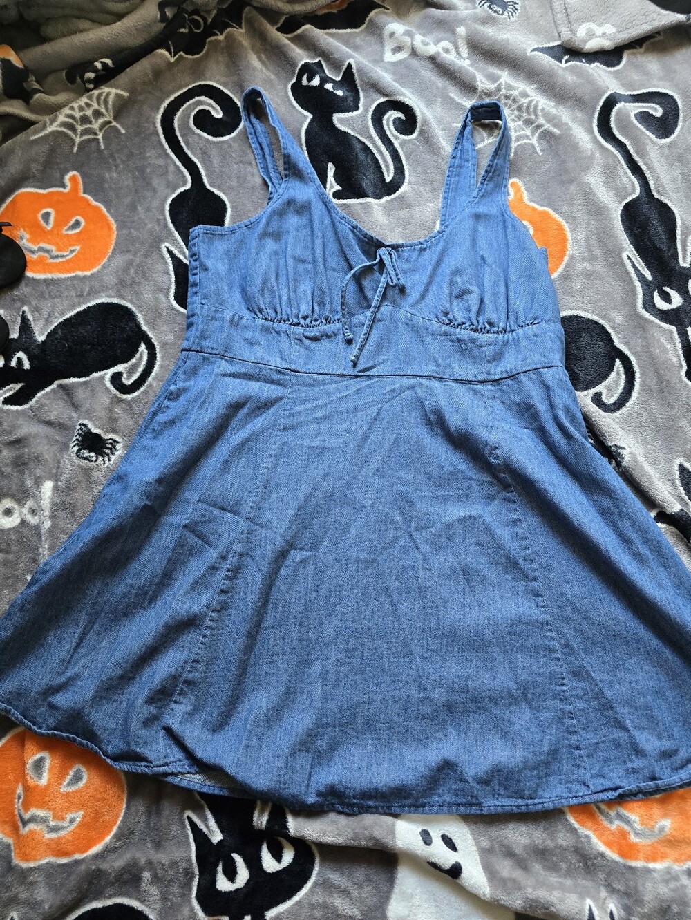 Old Navy Blue Soft Jean Mini Dress Size XL